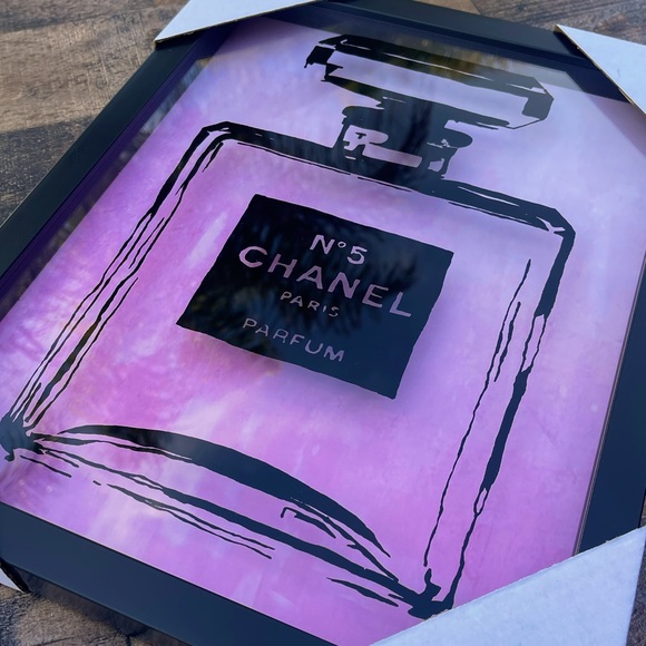 COCO CHANEL N°5 Fragrance Fashion ShadowBox Print Fairchild Paris - Picture 2 of 4